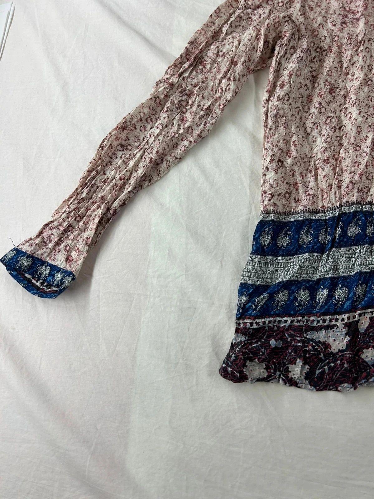 Lange mouw blouse edc vintage met veelkleurige patronen – photo 4